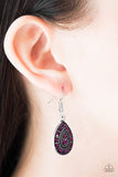 Paparazzi "Storming Shimmer" Purple Earrings Paparazzi Jewelry