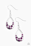 Paparazzi "Twinkly Teardrops" Purple Earrings Paparazzi Jewelry