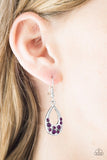 Paparazzi "Twinkly Teardrops" Purple Earrings Paparazzi Jewelry