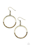 Paparazzi "Sip, Sip, Hooray!" Brass Earrings Paparazzi Jewelry