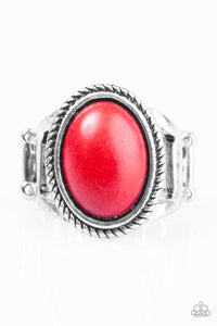 Paparazzi "Country Crew" Red Ring Paparazzi Jewelry