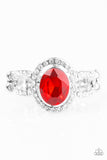 Paparazzi "Wheres My Prince?" Red Ring Paparazzi Jewelry