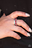 Paparazzi VINTAGE VAULT "Country Couture" Red Ring Paparazzi Jewelry