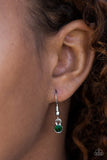 Paparazzi "All About Elegance" Green  Lanyard & Earring Set Paparazzi Jewelry
