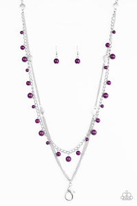 Paparazzi "Color Spree" Purple Lanyard & Earring Set Paparazzi Jewelry