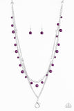 Paparazzi "Color Spree" Purple Lanyard & Earring Set Paparazzi Jewelry