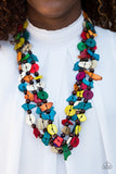 Paparazzi "Living The Tropical Life" Multi Necklace & Earring Set Paparazzi Jewelry