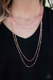 Paparazzi "Chicly Casual" Copper Necklace & Earring Set Paparazzi Jewelry