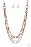 Paparazzi "Love is Bling" Copper Necklace & Earring Set Paparazzi Jewelry