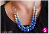 Paparazzi "Blue Me Out of the Water" Blue Necklace & Earring Set Paparazzi Jewelry