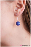 Paparazzi "Blue Me Out of the Water" Blue Necklace & Earring Set Paparazzi Jewelry