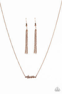 Paparazzi "All My Love" Copper Necklace & Earring Set Paparazzi Jewelry