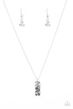 Paparazzi "Aspire" Silver Beads Engraved Pendant Necklace & Earring Set Paparazzi Jewelry