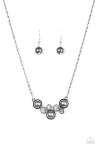 Paparazzi "Pop The Bubbly" Black Necklace & Earring Set Paparazzi Jewelry