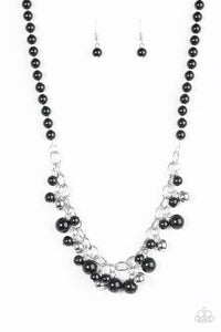 Paparazzi "Classically Celebrity" Black Necklace & Earring Set Paparazzi Jewelry