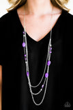 Paparazzi "BELIZE It Or Not" Purple Necklace & Earring Set Paparazzi Jewelry