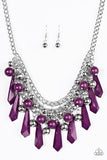 Paparazzi "Diva Dynamics" Purple Necklace & Earring Set Paparazzi Jewelry