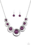 Paparazzi "Jungle River" Purple Necklace & Earring Set Paparazzi Jewelry