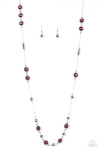 Paparazzi "Make A Scene" Purple Necklace & Earring Set Paparazzi Jewelry