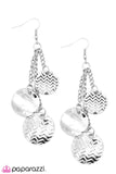 Paparazzi "Prim and Patterned - Silver" earring Paparazzi Jewelry