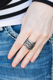 Paparazzi "Show Em The Ropes" Silver Ring Paparazzi Jewelry