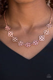 Paparazzi "Cunning Cleopatra" Copper Knotted Design Necklace & Earring Set Paparazzi Jewelry