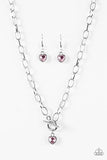 Paparazzi "Let Your Heart Shine" Pink Necklace & Earring Set Paparazzi Jewelry