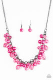 Paparazzi "Time To RUNWAY" Pink Necklace & Earring Set Paparazzi Jewelry