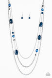 Paparazzi "BELIZE It Or Not" Blue Necklace & Earring Set Paparazzi Jewelry