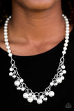 Paparazzi "Classically Celebrity" WhiteNecklace & Earring Set Paparazzi Jewelry