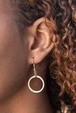 Paparazzi "Bling The Alarm" Gold Necklace & Earring Set Paparazzi Jewelry