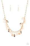 Paparazzi "BLING Down The Curtain" Gold Necklace & Earring Set Paparazzi Jewelry