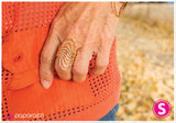 Paparazzi "Rolling In It - Gold" ring Paparazzi Jewelry