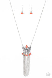 Paparazzi "Anasazi Allure" Orange Necklace & Earring Set Paparazzi Jewelry
