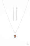 Paparazzi "Drop and Shimmer" Orange Necklace & Earring Set Paparazzi Jewelry