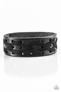 Paparazzi "Banded Together" Black Urban Bracelet Unisex Paparazzi Jewelry