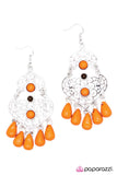 Paparazzi "Boho Bollywood" Orange Earrings Paparazzi Jewelry