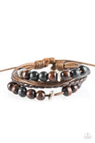 Paparazzi "Wild Woods" Brown Urban Bracelet Unisex Paparazzi Jewelry