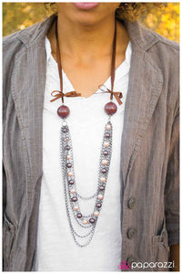 Paparazzi "Melt With You" Brown Necklace & Earring Set Paparazzi Jewelry