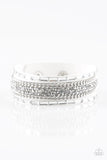 Paparazzi "Punk Princess" White Wrap Bracelet Paparazzi Jewelry