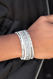 Paparazzi "Punk Princess" White Wrap Bracelet Paparazzi Jewelry