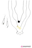 Paparazzi "All Squared Away" Silver Necklace & Earring Set Paparazzi Jewelry