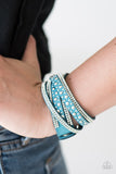 Paparazzi "Limited Sparkle" Blue Wrap Bracelet Paparazzi Jewelry