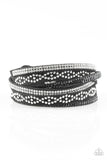 Paparazzi "Attitude is Everything" Black Wrap Bracelet Paparazzi Jewelry