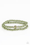 Paparazzi "Cambridge Chic" Green Bracelet Paparazzi Jewelry