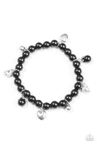 Paparazzi "Big Time Crush" Black Bracelet Paparazzi Jewelry