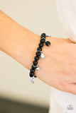 Paparazzi "Big Time Crush" Black Bracelet Paparazzi Jewelry