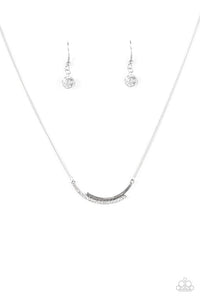 Paparazzi "SHIMMER Of Hope" White Necklace & Earring Set Paparazzi Jewelry