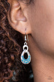 Paparazzi "Glitter Control" Blue Earrings Paparazzi Jewelry