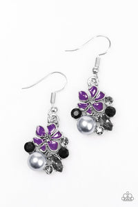Paparazzi "Floral Oasis" Black Earrings Paparazzi Jewelry